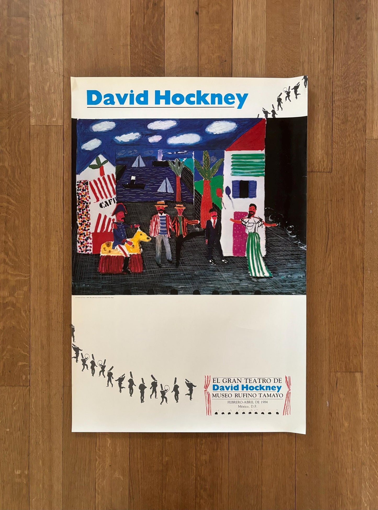 David Hockney original art poster - 23.6"×35.2" (60×89.5cm)