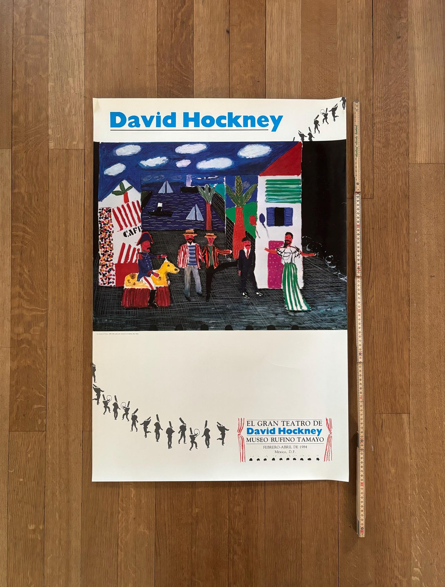 David Hockney original art poster - 23.6"×35.2" (60×89.5cm)