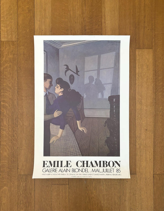Emile Chambon original art exhibition poster - 18.9"×28.1" (48×71.5cm)