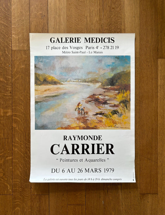 Raymonde Carrier art exhibition poster - 19.3"×27.2" (49×69cm)