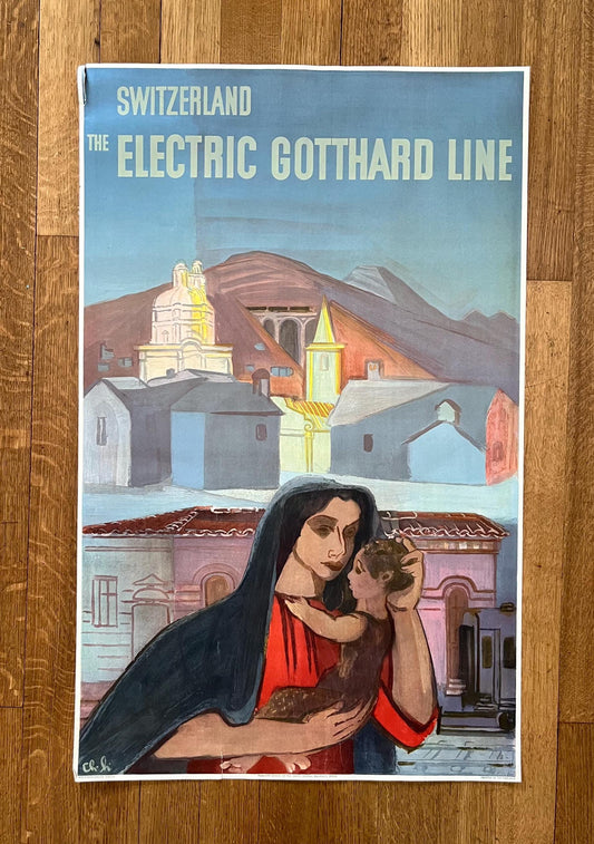 Charles Hindenlang original art poster - 25.2"×40.2" (64×102cm)