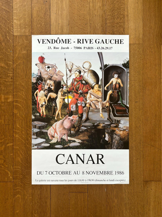 Canar original art exhibition poster - 17.7"×27.2" (45×69cm)