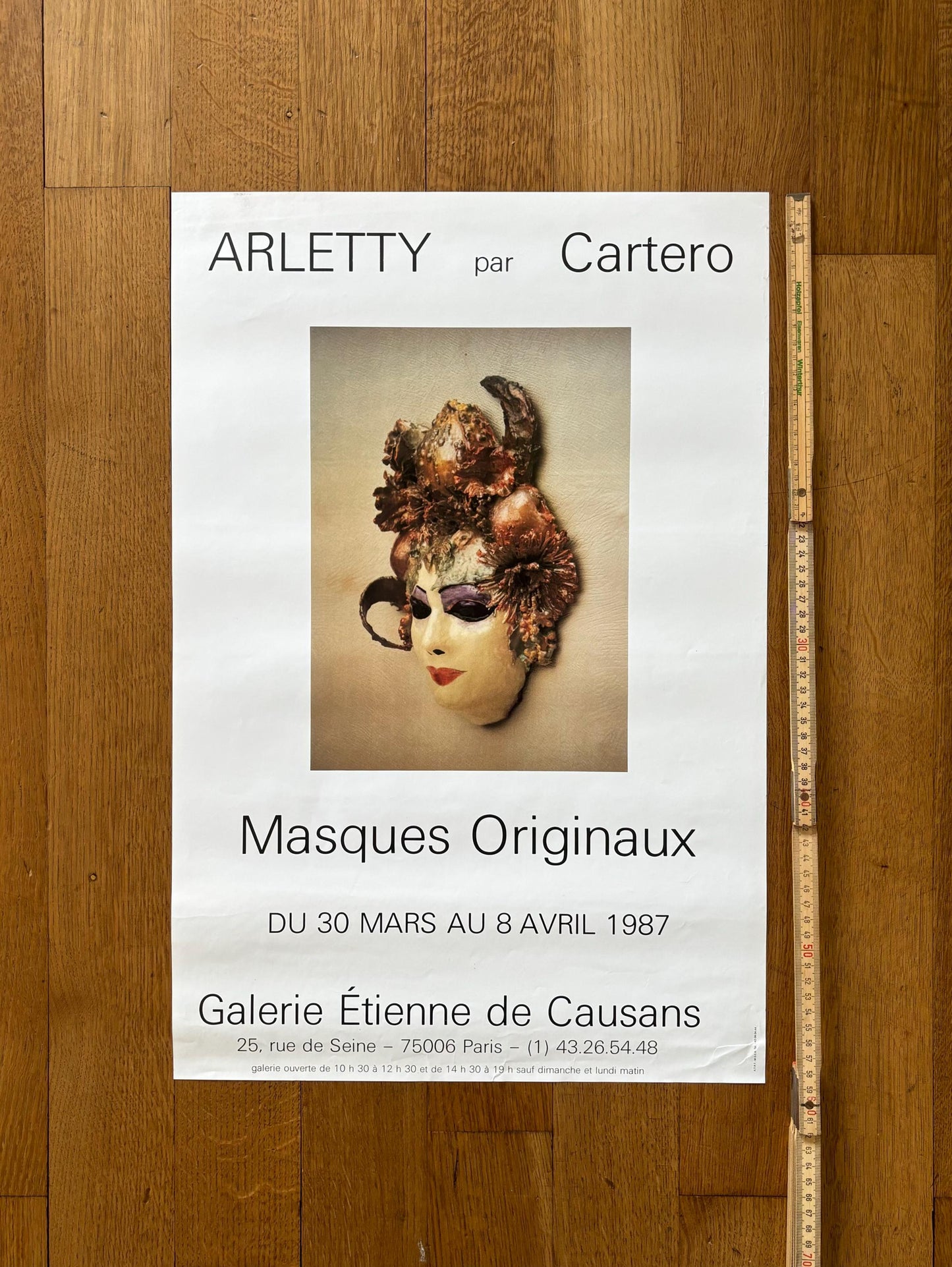 Arletty par Cartero original art exhibition poster
