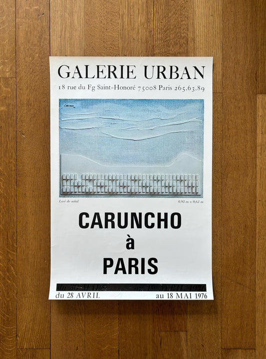 Caruncho à Paris original art exhibition poster